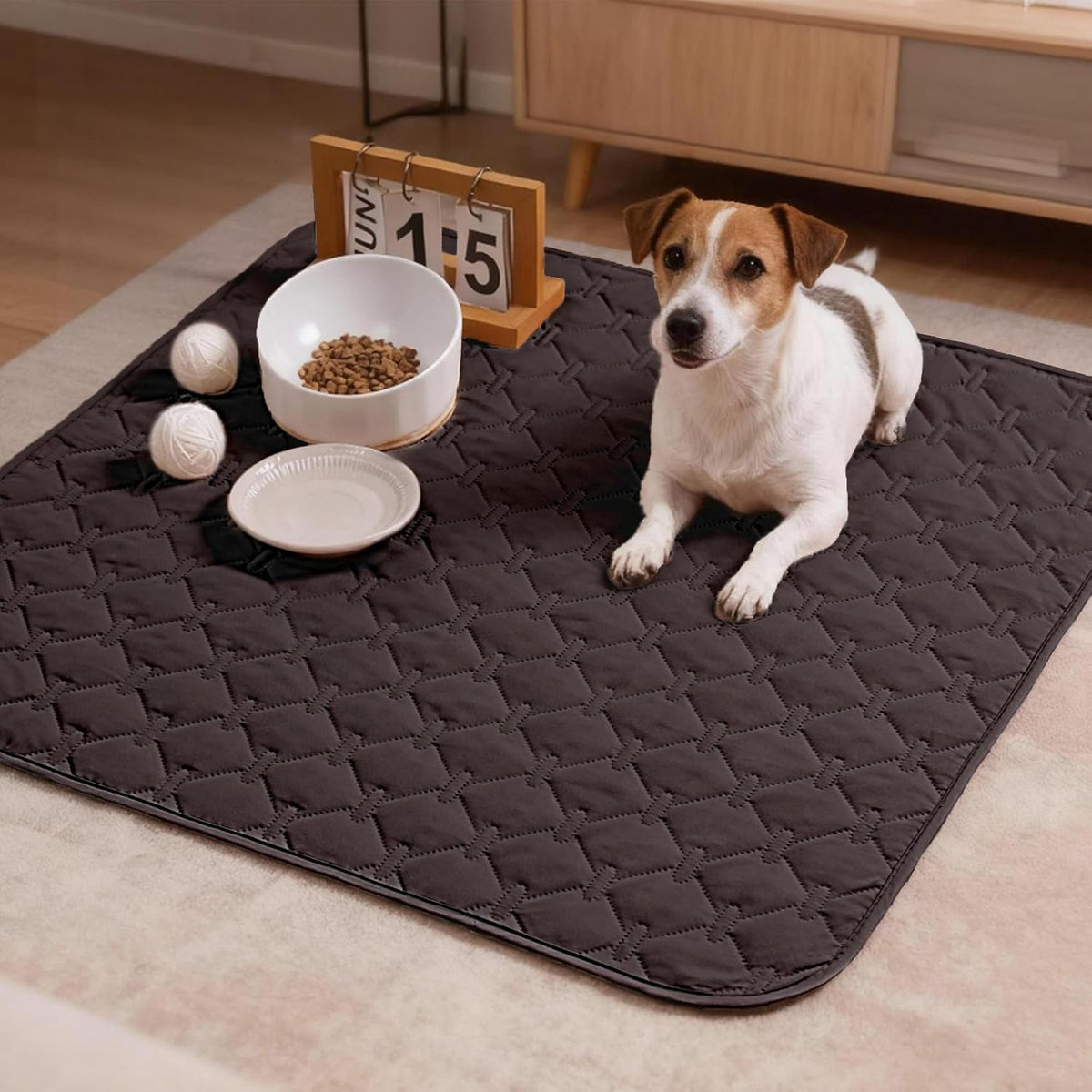 100% Double-Sided Waterproof Dog Bed Cover Pet Blanket Sofa Couch Furniture Protector for Puppy Large Dog Cat, Reversible (68x82 Inch (Pack of 1), Dark Grey/Light Grey) - Colors B