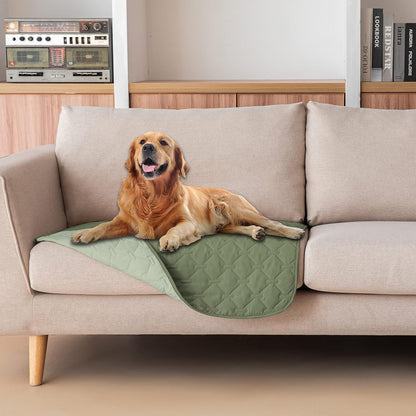 100% Double-Sided Waterproof Dog Bed Cover Pet Blanket Sofa Couch Furniture Protector for Puppy Large Dog Cat, Reversible (68x82 Inch (Pack of 1), Dark Grey/Light Grey) - Colors B
