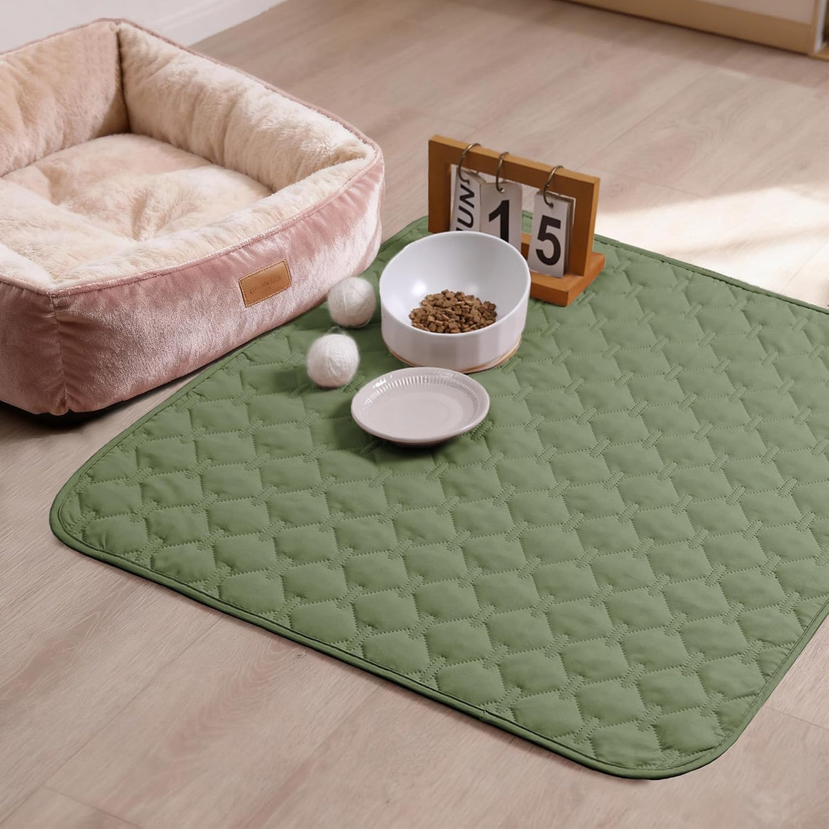 100% Double-Sided Waterproof Dog Bed Cover Pet Blanket Sofa Couch Furniture Protector for Puppy Large Dog Cat, Reversible (68x82 Inch (Pack of 1), Dark Grey/Light Grey) - Colors B