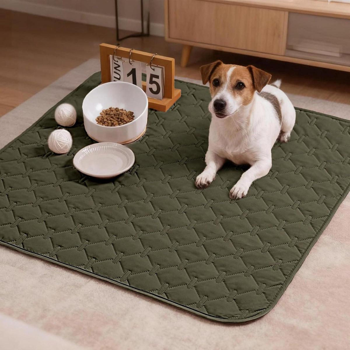100% Double-Sided Waterproof Dog Bed Cover Pet Blanket Sofa Couch Furniture Protector for Puppy Large Dog Cat, Reversible (68x82 Inch (Pack of 1), Dark Grey/Light Grey) - Colors B