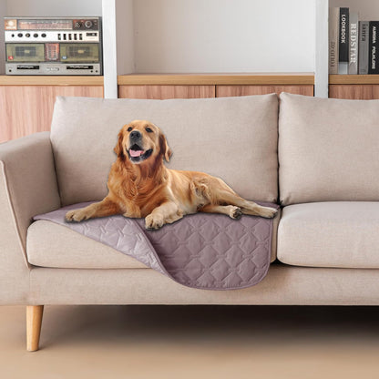 100% Double-Sided Waterproof Dog Bed Cover Pet Blanket Sofa Couch Furniture Protector for Puppy Large Dog Cat, Reversible (68x82 Inch (Pack of 1), Dark Grey/Light Grey) - Colors B