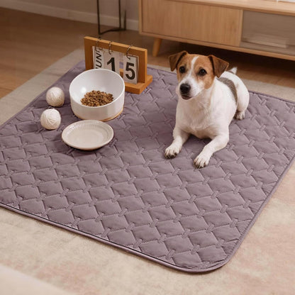 100% Double-Sided Waterproof Dog Bed Cover Pet Blanket Sofa Couch Furniture Protector for Puppy Large Dog Cat, Reversible (68x82 Inch (Pack of 1), Dark Grey/Light Grey) - Colors B