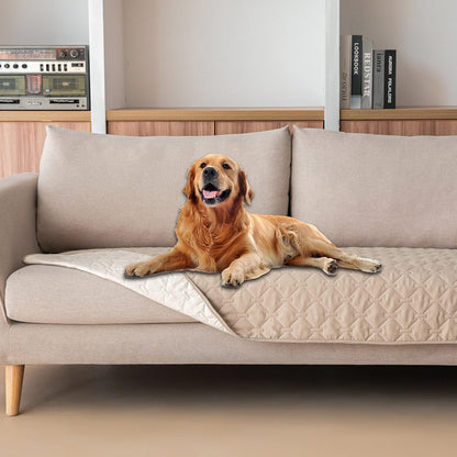 100% Double-Sided Waterproof Dog Bed Cover Pet Blanket Sofa Couch Furniture Protector for Puppy Large Dog Cat, Reversible (68x82 Inch (Pack of 1), Dark Grey/Light Grey) - Colors B