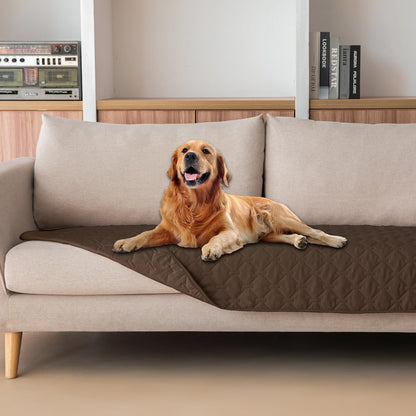 100% Double-Sided Waterproof Dog Bed Cover Pet Blanket Sofa Couch Furniture Protector for Puppy Large Dog Cat, Reversible (68x82 Inch (Pack of 1), Dark Grey/Light Grey) - Colors B