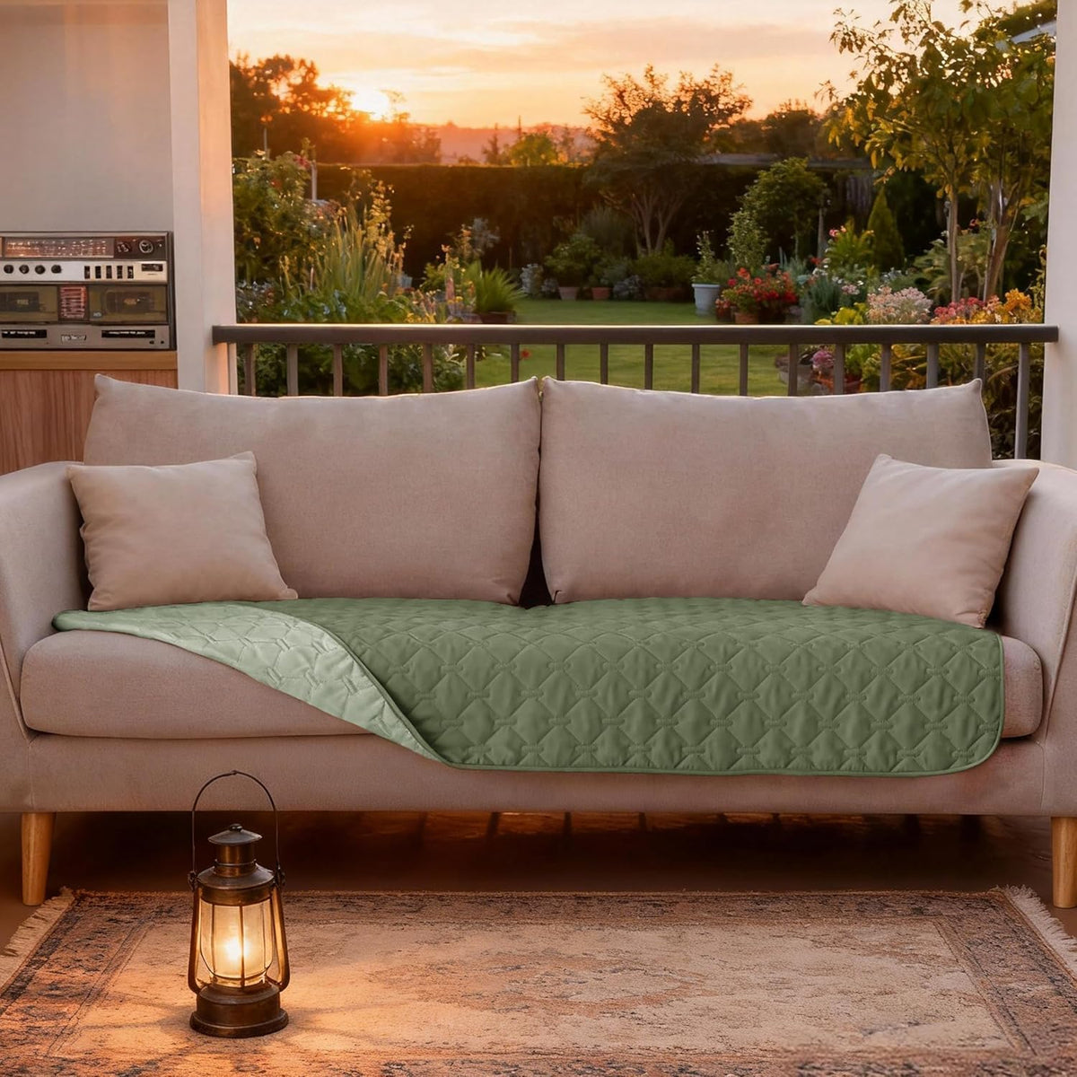 100% Double-Sided Waterproof Dog Bed Cover Pet Blanket Sofa Couch Furniture Protector for Puppy Large Dog Cat, Reversible (68x82 Inch (Pack of 1), Dark Grey/Light Grey) - Colors B