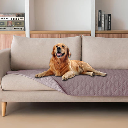 100% Double-Sided Waterproof Dog Bed Cover Pet Blanket Sofa Couch Furniture Protector for Puppy Large Dog Cat, Reversible (68x82 Inch (Pack of 1), Dark Grey/Light Grey) - Colors B