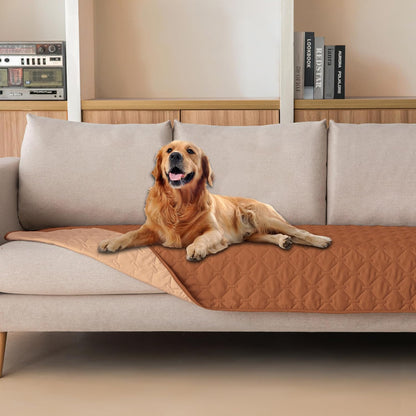 100% Double-Sided Waterproof Dog Bed Cover Pet Blanket Sofa Couch Furniture Protector for Puppy Large Dog Cat, Reversible (68x82 Inch (Pack of 1), Dark Grey/Light Grey) - Colors B