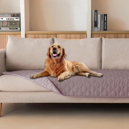 100% Double-Sided Waterproof Dog Bed Cover Pet Blanket Sofa Couch Furniture Protector for Puppy Large Dog Cat, Reversible (68x82 Inch (Pack of 1), Dark Grey/Light Grey) - Colors B
