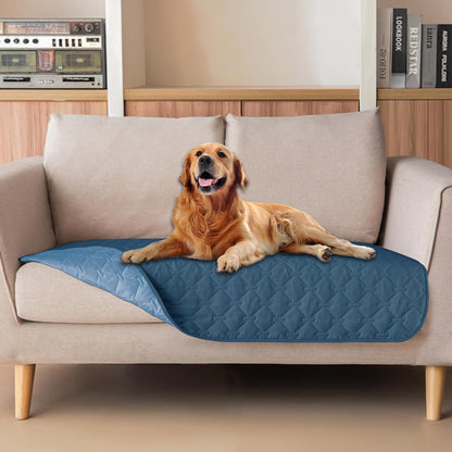 100% Double-Sided Waterproof Dog Bed Cover Pet Blanket Sofa Couch Furniture Protector for Puppy Large Dog Cat, Reversible (68x82 Inch (Pack of 1), Dark Grey/Light Grey) - Colors B