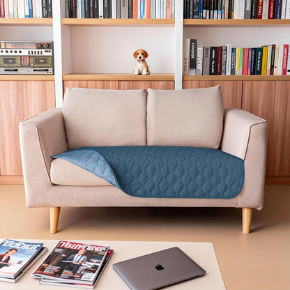 100% Double-Sided Waterproof Dog Bed Cover Pet Blanket Sofa Couch Furniture Protector for Puppy Large Dog Cat, Reversible (68x82 Inch (Pack of 1), Dark Grey/Light Grey) - Colors B