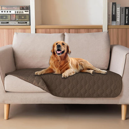 100% Double-Sided Waterproof Dog Bed Cover Pet Blanket Sofa Couch Furniture Protector for Puppy Large Dog Cat, Reversible (68x82 Inch (Pack of 1), Dark Grey/Light Grey) - Colors B