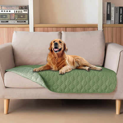 100% Double-Sided Waterproof Dog Bed Cover Pet Blanket Sofa Couch Furniture Protector for Puppy Large Dog Cat, Reversible (68x82 Inch (Pack of 1), Dark Grey/Light Grey) - Colors B