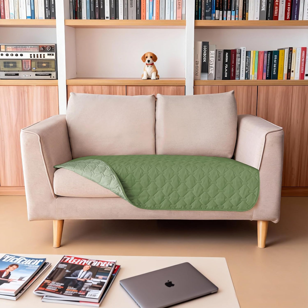 100% Double-Sided Waterproof Dog Bed Cover Pet Blanket Sofa Couch Furniture Protector for Puppy Large Dog Cat, Reversible (68x82 Inch (Pack of 1), Dark Grey/Light Grey) - Colors B