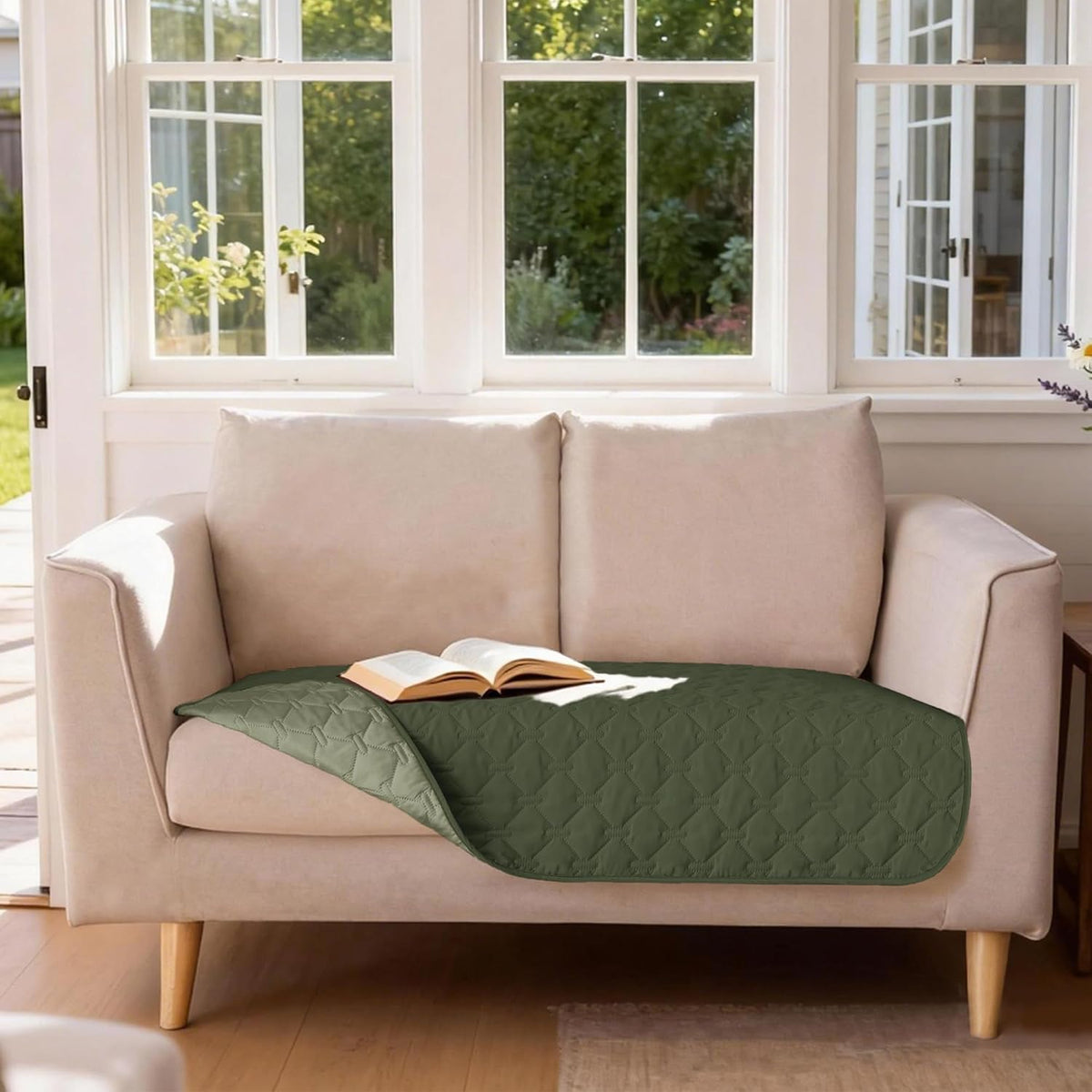 100% Double-Sided Waterproof Dog Bed Cover Pet Blanket Sofa Couch Furniture Protector for Puppy Large Dog Cat, Reversible (68x82 Inch (Pack of 1), Dark Grey/Light Grey) - Colors B