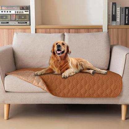 100% Double-Sided Waterproof Dog Bed Cover Pet Blanket Sofa Couch Furniture Protector for Puppy Large Dog Cat, Reversible (68x82 Inch (Pack of 1), Dark Grey/Light Grey) - Colors B