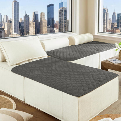 100% Double-Sided Waterproof Dog Bed Cover Pet Blanket Sofa Couch Furniture Protector for Puppy Large Dog Cat, Reversible (68x82 Inch (Pack of 1), Dark Grey/Light Grey) - Colors B