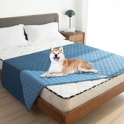 100% Double-Sided Waterproof Dog Bed Cover Pet Blanket Sofa Couch Furniture Protector for Puppy Large Dog Cat, Reversible (68x82 Inch (Pack of 1), Dark Grey/Light Grey) - Colors B