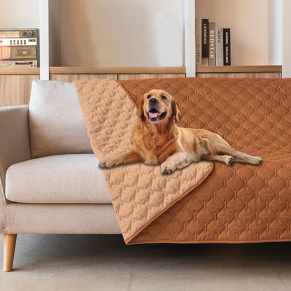 100% Double-Sided Waterproof Dog Bed Cover Pet Blanket Sofa Couch Furniture Protector for Puppy Large Dog Cat, Reversible (68x82 Inch (Pack of 1), Dark Grey/Light Grey) - Colors B