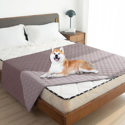 100% Double-Sided Waterproof Dog Bed Cover Pet Blanket Sofa Couch Furniture Protector for Puppy Large Dog Cat, Reversible (68x82 Inch (Pack of 1), Dark Grey/Light Grey) - Colors B