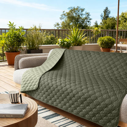 100% Double-Sided Waterproof Dog Bed Cover Pet Blanket Sofa Couch Furniture Protector for Puppy Large Dog Cat, Reversible (68x82 Inch (Pack of 1), Dark Grey/Light Grey) - Colors B