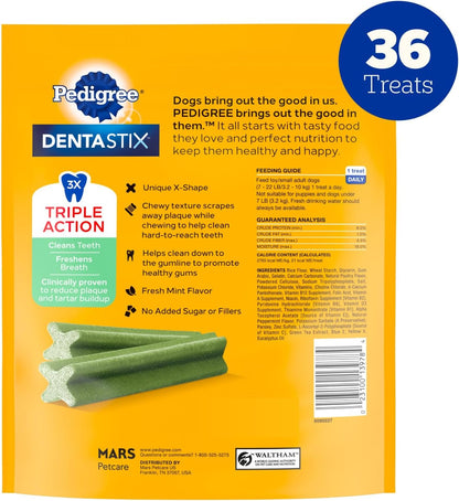 Dentastix Large Breed Dental Dog Treats, Fresh