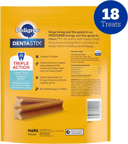 Dentastix Large Breed Dental Dog Treats, Fresh
