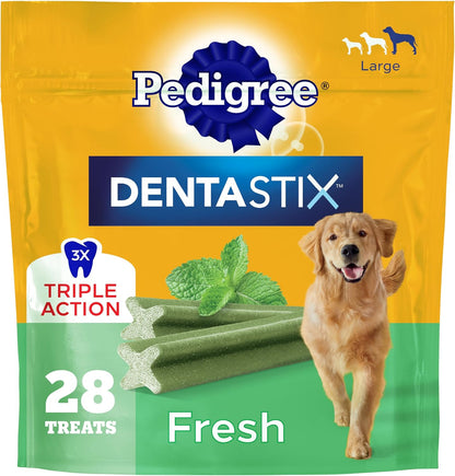 Dentastix Large Breed Dental Dog Treats, Fresh