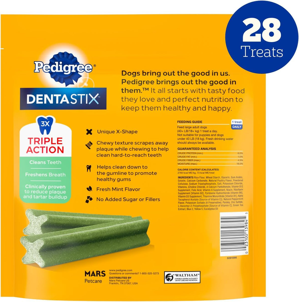 Dentastix Large Breed Dental Dog Treats, Fresh