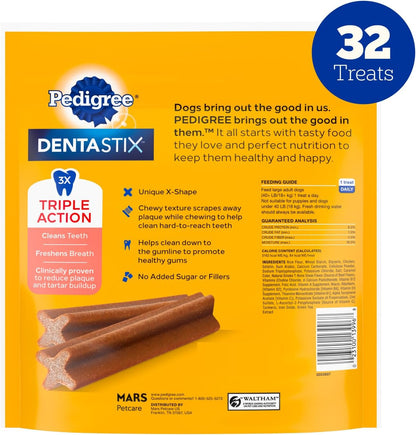 Dentastix Large Breed Dental Dog Treats, Fresh