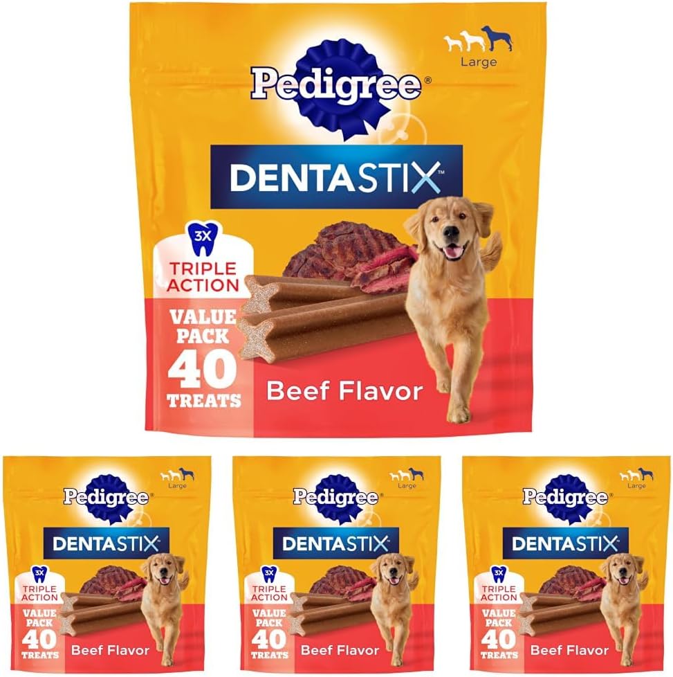 Dentastix Large Breed Dental Dog Treats, Fresh