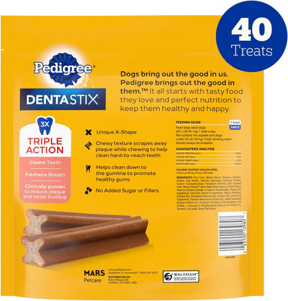 Dentastix Large Breed Dental Dog Treats, Fresh