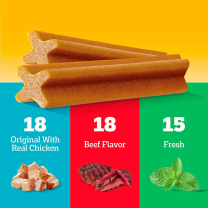 Dentastix Large Breed Dental Dog Treats, Fresh