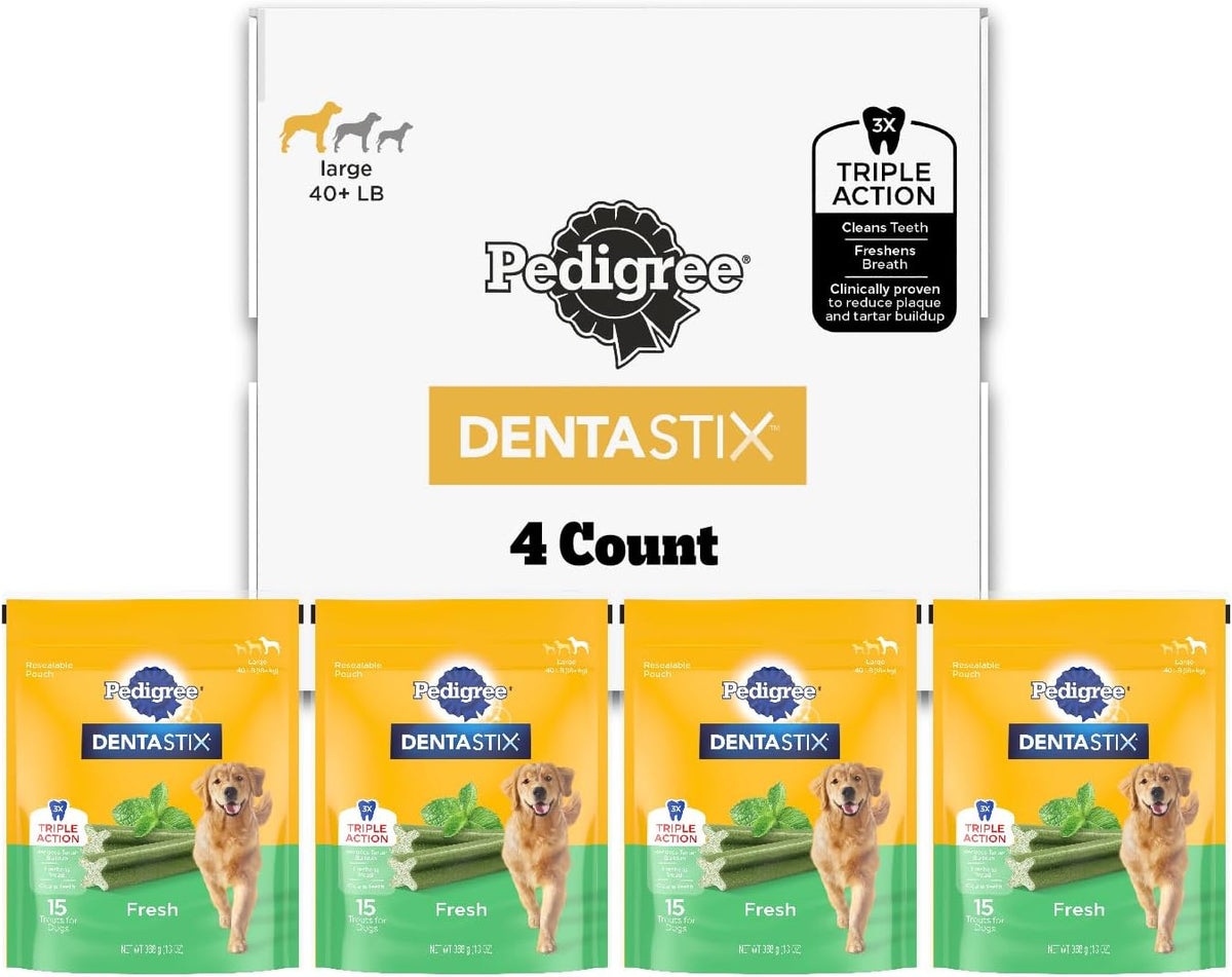 Dentastix Large Breed Dental Dog Treats, Fresh