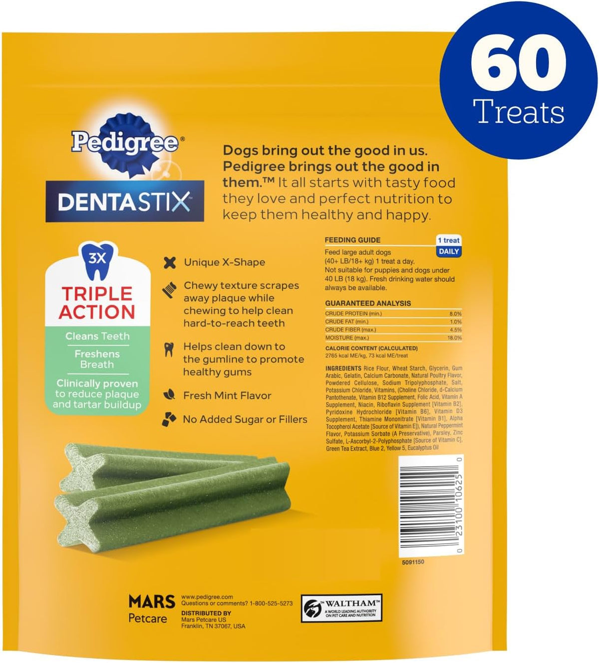 Dentastix Large Breed Dental Dog Treats, Fresh