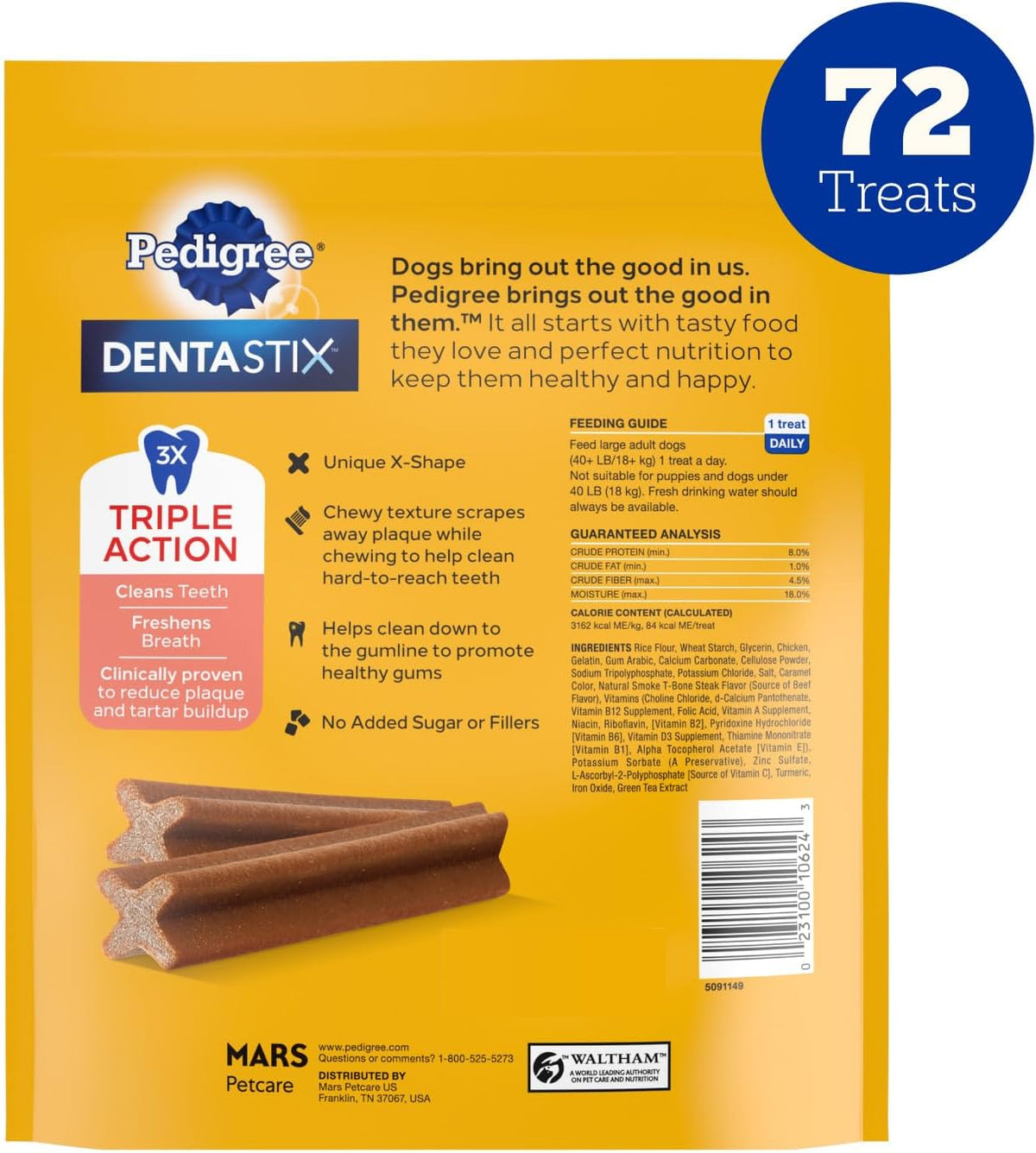 Dentastix Large Breed Dental Dog Treats, Fresh