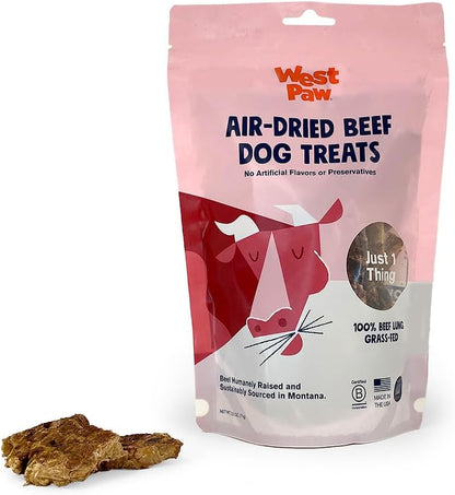 Air-Dried Single Ingredient Beef Lung Dog Treats – 100% Pasture-Raised, High-Protein, All-Natural Chews – Made in USA – Nutrient-Rich, Easily Breakable, Grain-Free