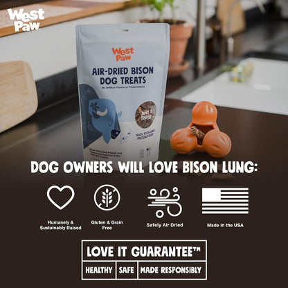 Air-Dried Single Ingredient Beef Lung Dog Treats – 100% Pasture-Raised, High-Protein, All-Natural Chews – Made in USA – Nutrient-Rich, Easily Breakable, Grain-Free