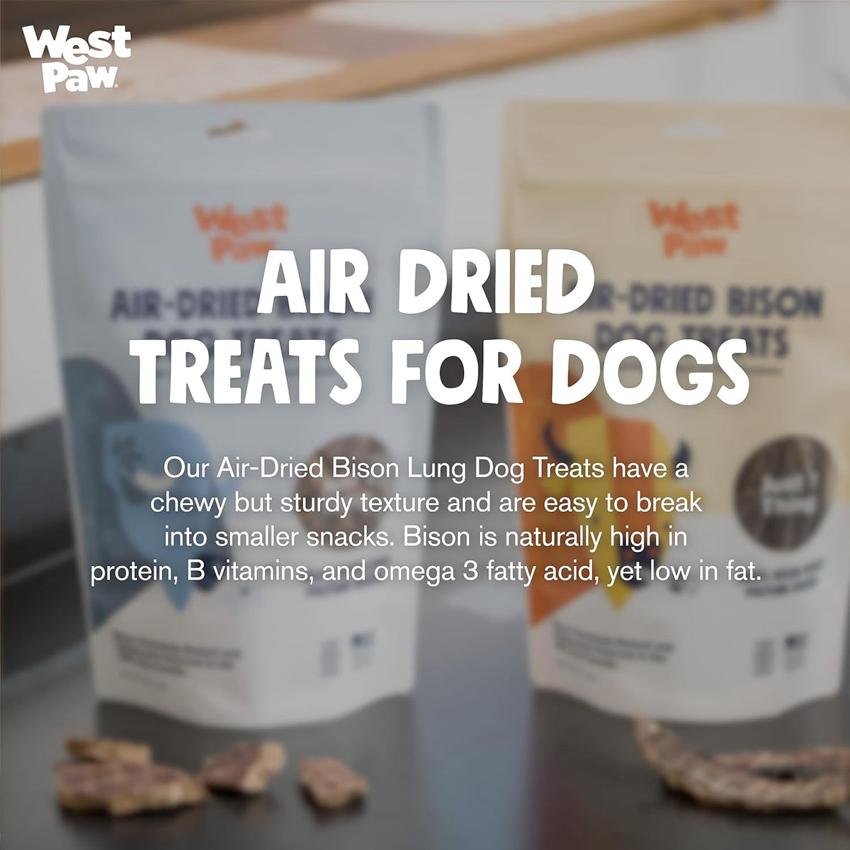 Air-Dried Single Ingredient Beef Lung Dog Treats – 100% Pasture-Raised, High-Protein, All-Natural Chews – Made in USA – Nutrient-Rich, Easily Breakable, Grain-Free