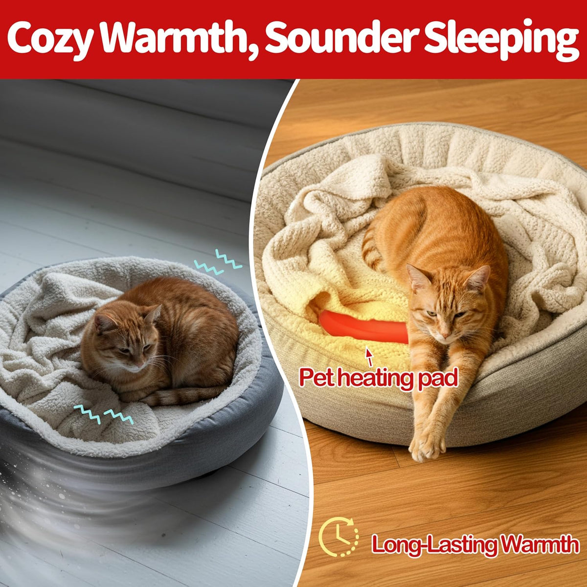 Original Pet Heating Pad Microwave, Snuggle Warming Safe Outdoor Newborn Kitten Puppy Pet Bed Warmer, Gel Reusable Heat Disc, Waterproof Heating Disk for Dog Cat Rabbit and Guinea Pig Gifts