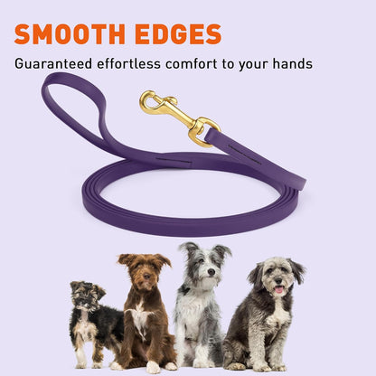 Biothane Working Lead for Dogs 6ft Black - Colors B