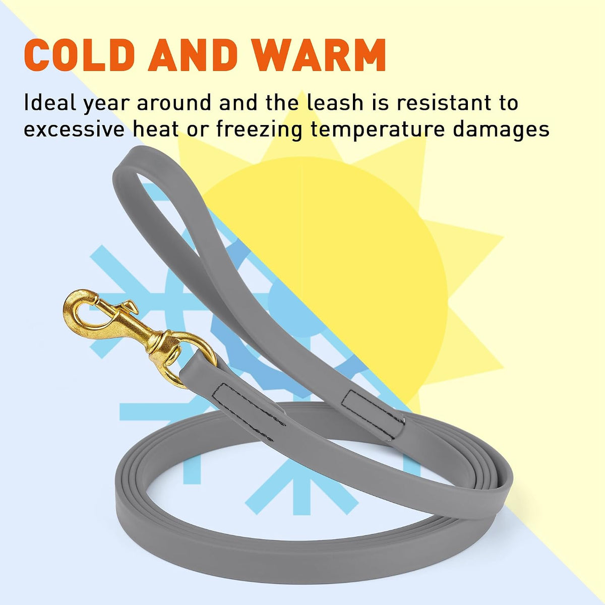 Biothane Working Lead for Dogs 6ft Black - Colors B