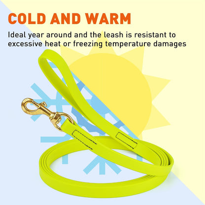 Biothane Working Lead for Dogs 6ft Black - Colors B