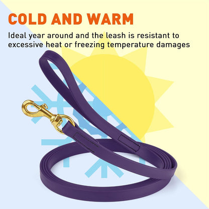 Biothane Working Lead for Dogs 6ft Black - Colors B