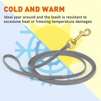 Biothane Working Lead for Dogs 6ft Black - Colors B
