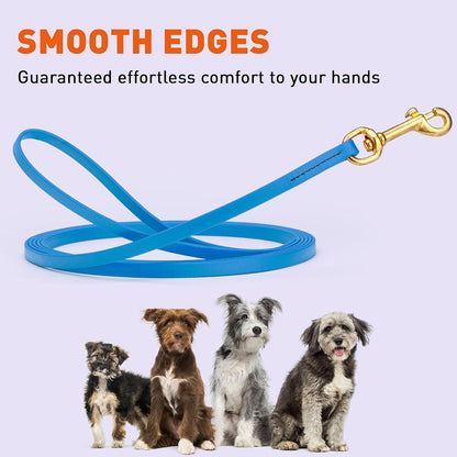 Biothane Working Lead for Dogs 6ft Black - Colors B