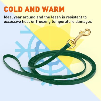 Biothane Working Lead for Dogs 6ft Black - Colors B