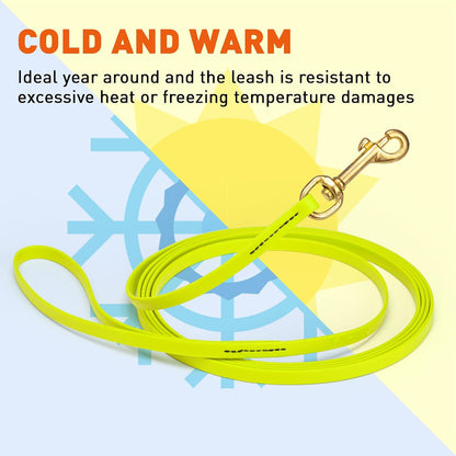 Biothane Working Lead for Dogs 6ft Black - Colors B