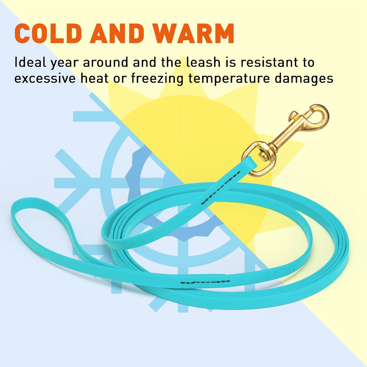 Biothane Working Lead for Dogs 6ft Black - Colors B