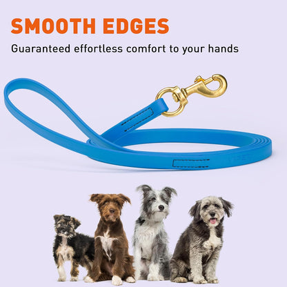 Biothane Working Lead for Dogs 6ft Black - Colors B