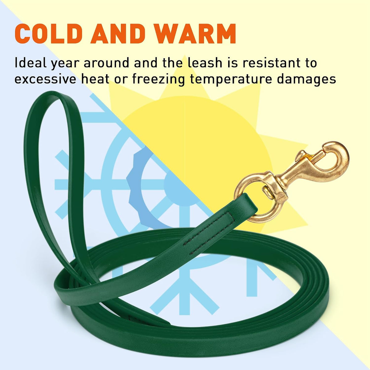 Biothane Working Lead for Dogs 6ft Black - Colors B